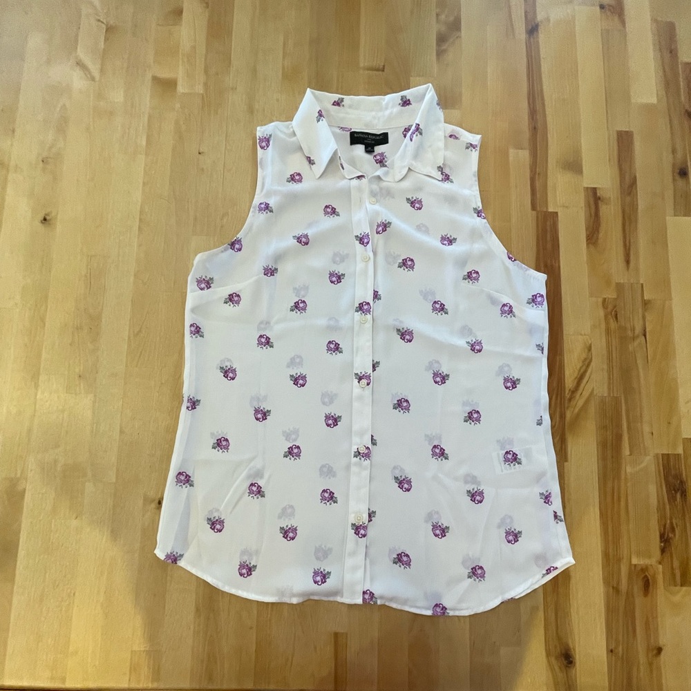Banana Republic Factory floral tank (M)